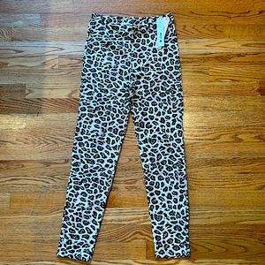 New with tags.  Aqua leopard print leggings. XL kids.